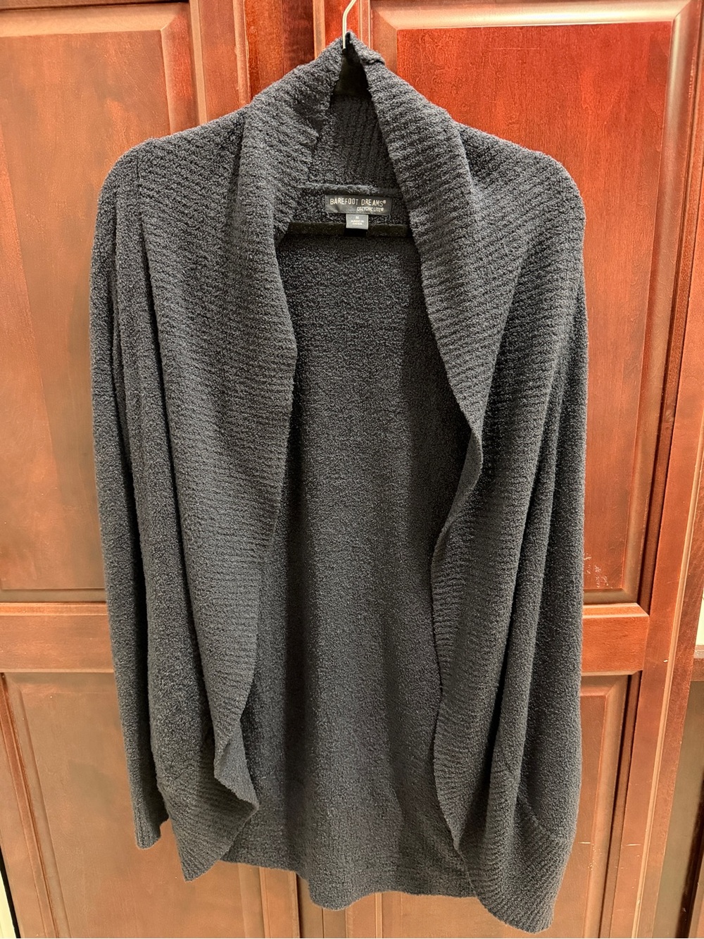 Barefoot Dreams Cozychic Lite Cardigan | Black | Medium | Like New